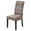 5 variant 1246pcs printed elastic dining room seat chair covers spandex chair cover stretch slipcovers for wedding banquet party decor
