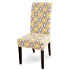 20 variant 1246pcs printed elastic dining room seat chair covers spandex chair cover stretch slipcovers for wedding banquet party decor