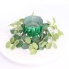 VZsv4 Pcs Small Ring Bulk Taper Candles Glass Tea Berries Powder Boho Home Decor