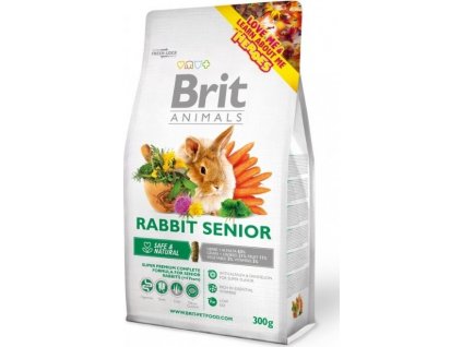 Brit Animals RABBIT SENIOR, krmivo pro králíky, 300 g