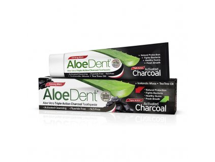 AloeDent zubní pasta s aktivním uhlím Charcoal 100ml