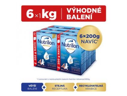 Nutrilon 4 Advanced DUO balení 6 x 1 kg