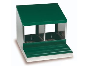 Snáškové hnízdo GAUN pro 2 nosnice - kovová snášedla - 10150