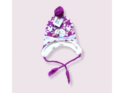 Dievčenské čapica Frozen fialová