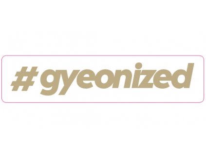 gyeon sticker gold