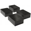 low profile rubber block