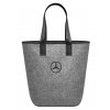 Shopping bag mercedes grey polyester pockets snap hook b66952989