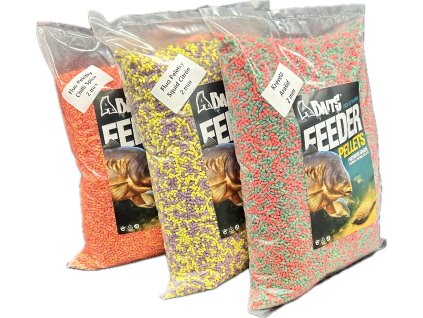 FLUO Feeder peletky 2mm 1kg (Příchuť Chilli spice)