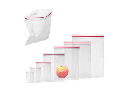 RED zip bags apple
