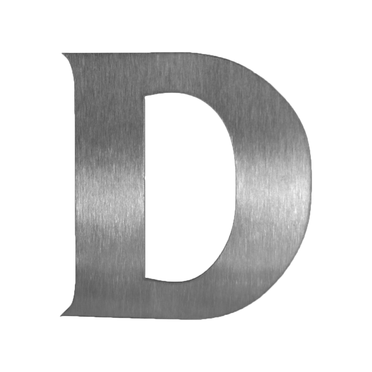Nerezové domovní číslo popisné - FRANCE varianta: velké písmeno D