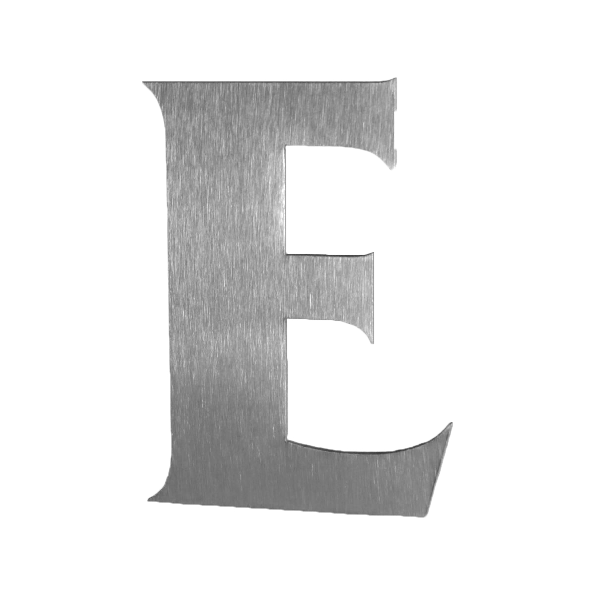 Nerezové domovní číslo popisné - FRANCE varianta: velké písmeno E