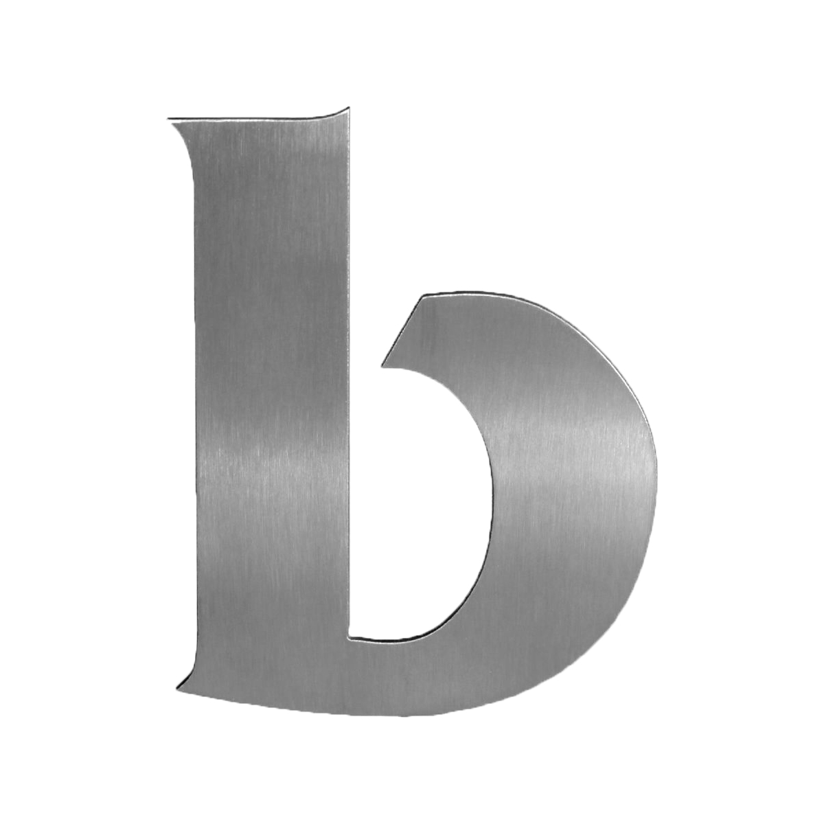 Nerezové domovní číslo popisné - FRANCE varianta: malé písmeno b