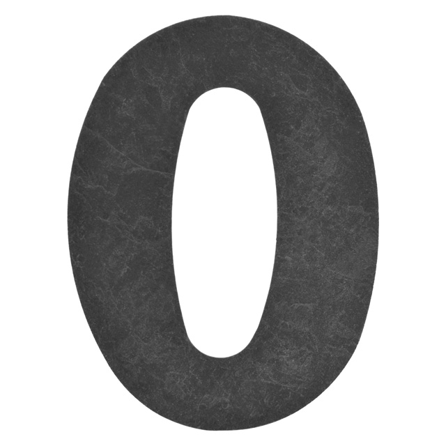 Domovní číslo popisné Břidlice - FRANCE varianta: číslo 0