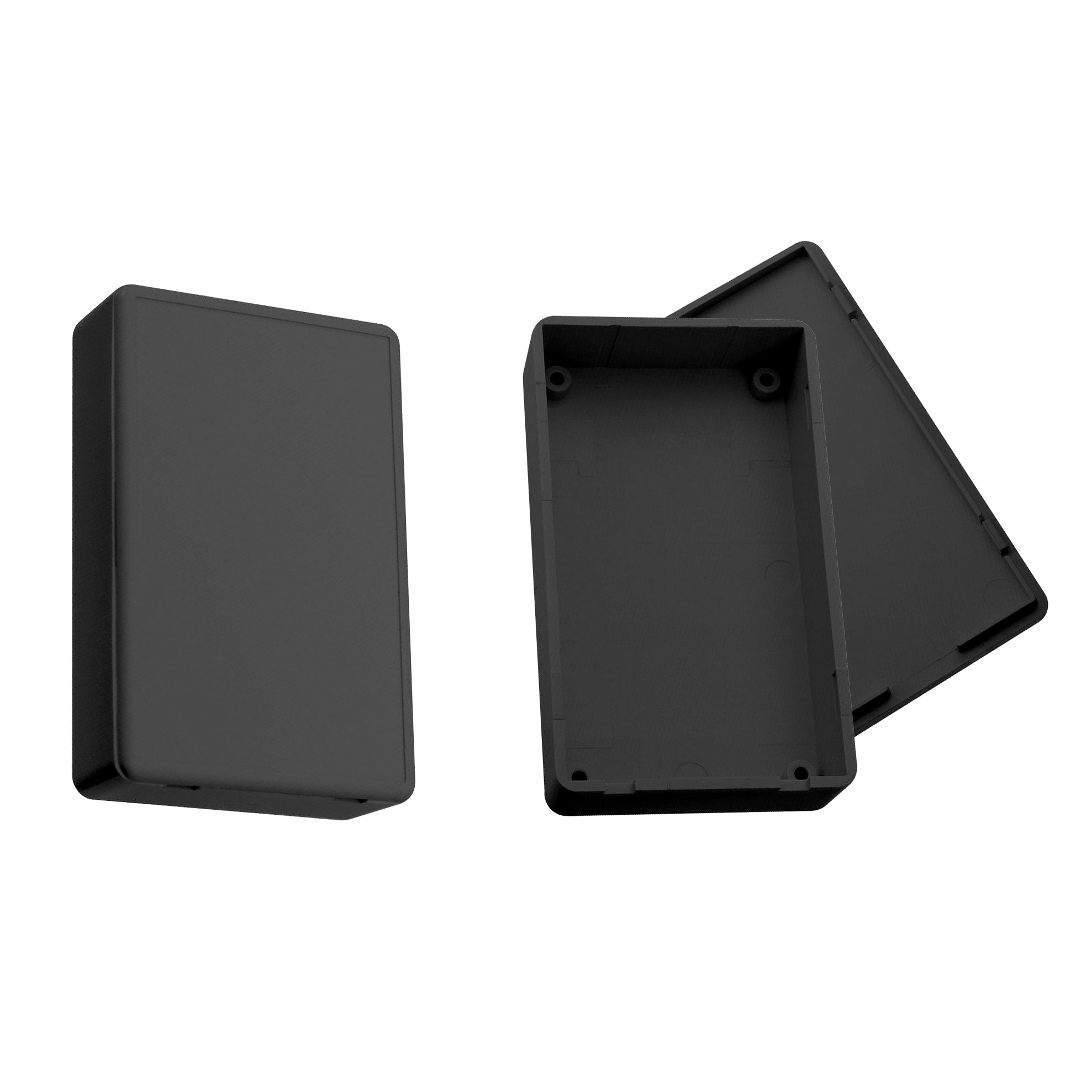 Univerzální instalační plastová krabička Barva: Černá, Rozměr: 85x50x21 mm