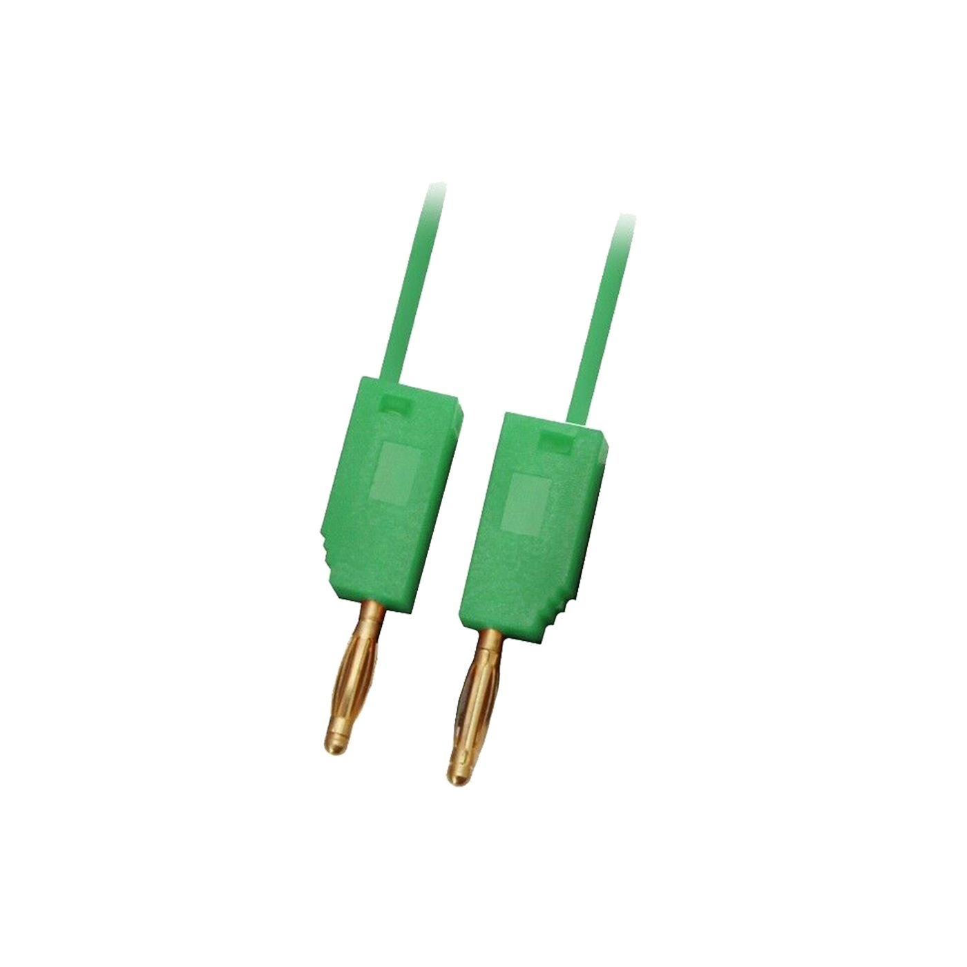Testovací / laboratorní kabel Ø2 mm Barva: Zelená, Rozměr: 25 cm