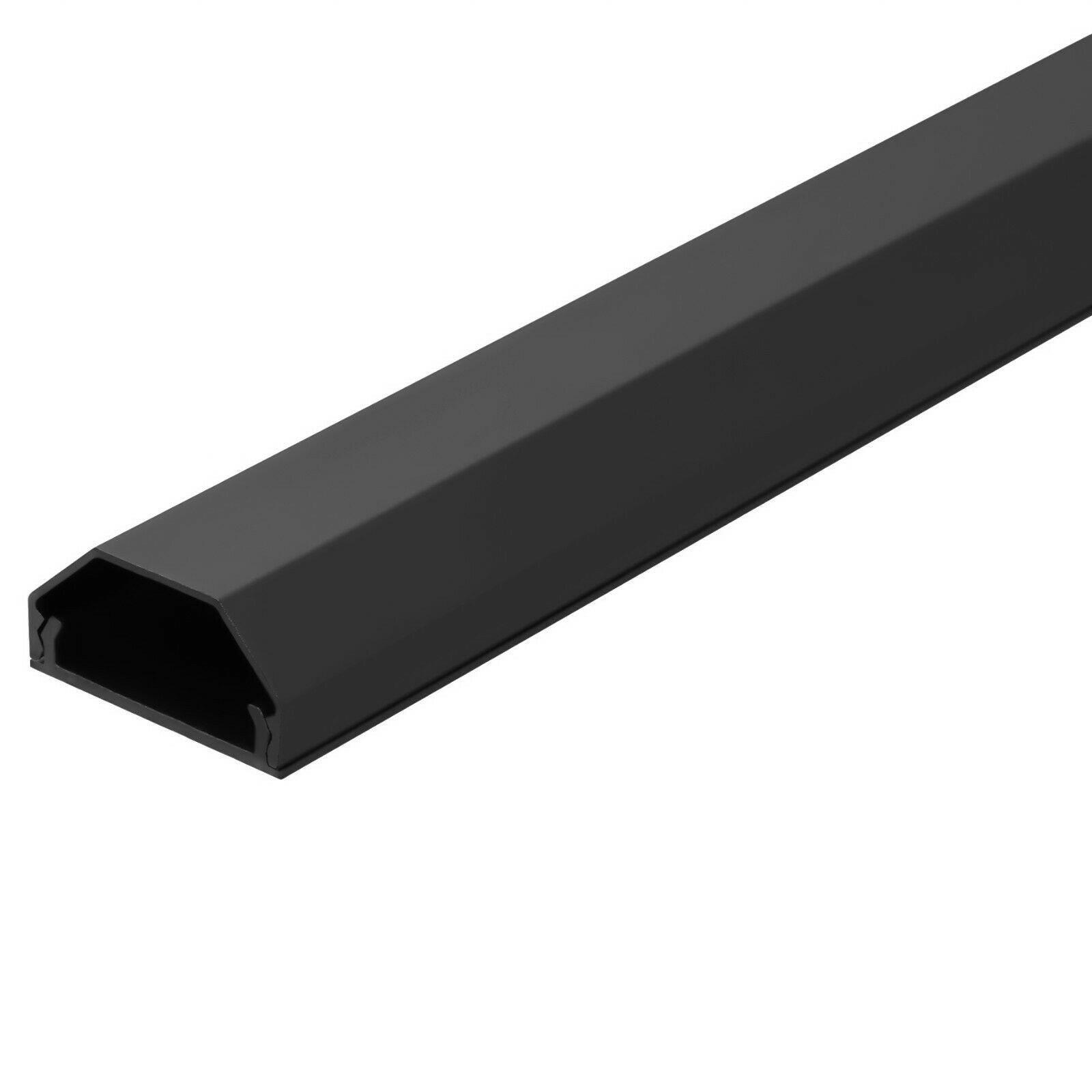 Hliníková kabelová lišta / most 110 cm 2. jakost Barva: Černá, Samolepicí páska: Ano, Šířka profilu: 33 mm