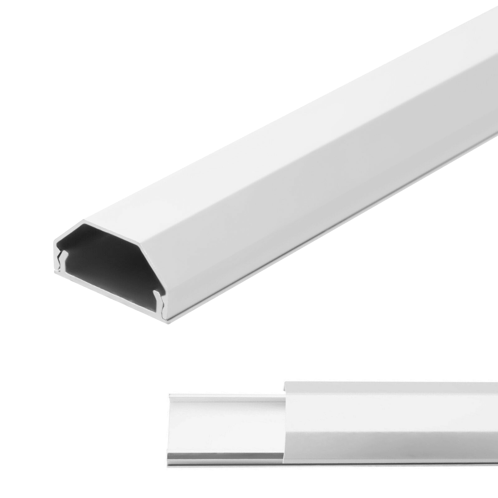 Hliníková kabelová lišta / most 110 cm 2. jakost Barva: Bílá, Samolepicí páska: Ano, Šířka profilu: 50 mm