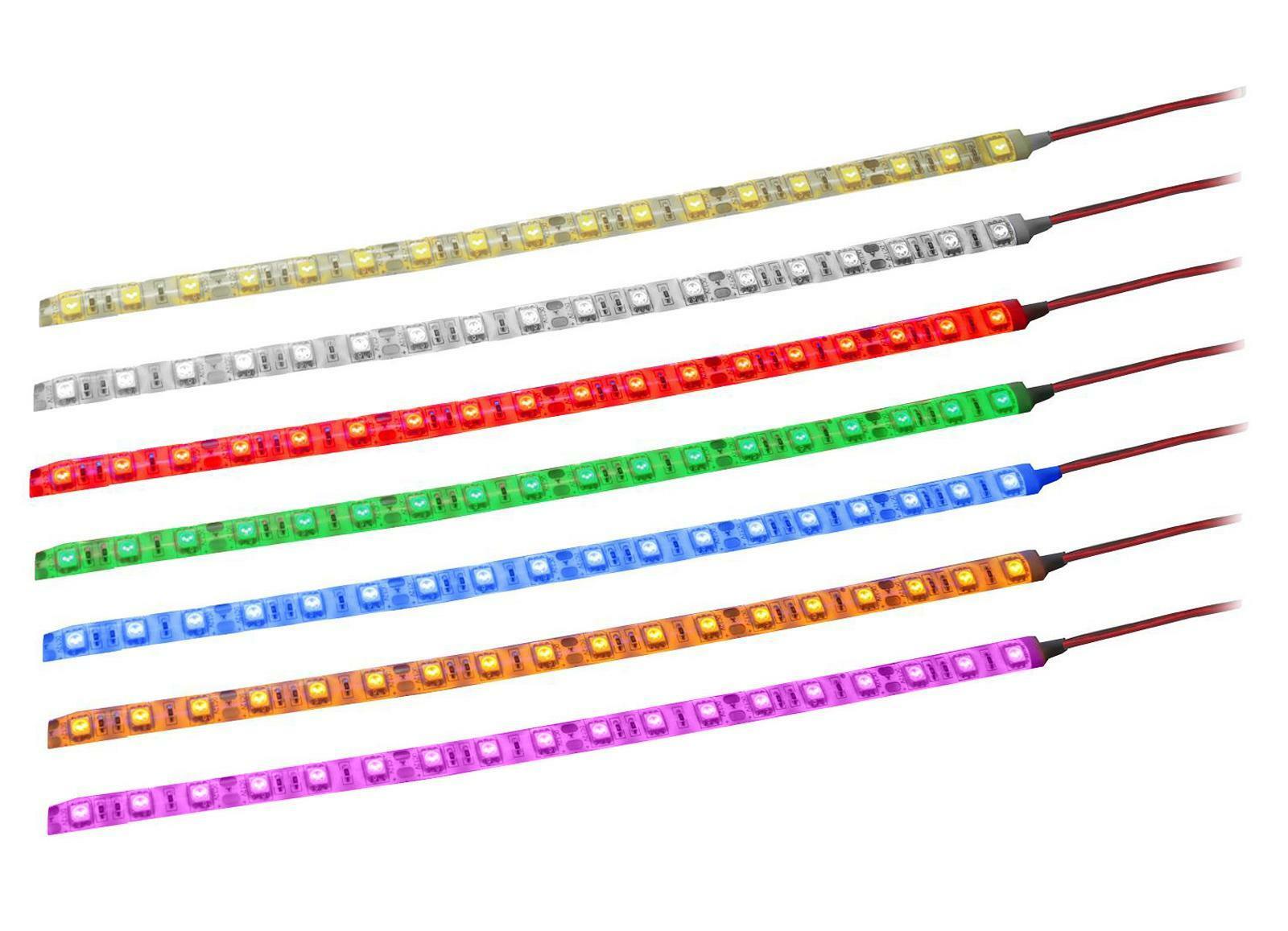 Barevný LED pásek s SMD diodami samolepicí 12V Barva: Červená, Délka: 90 cm