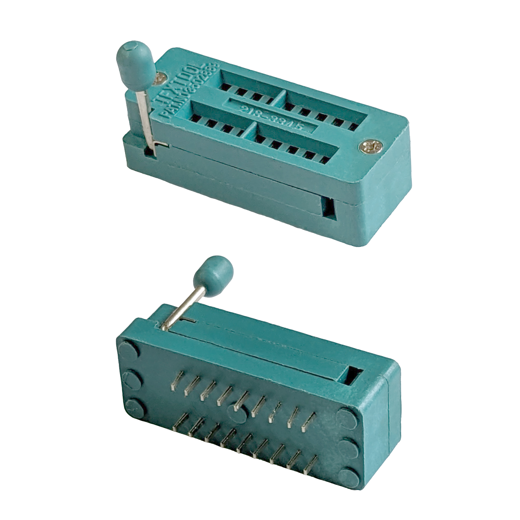 Testovací patice ZIF IC, DIL / DIP 7,62mm Model: 18 pinů
