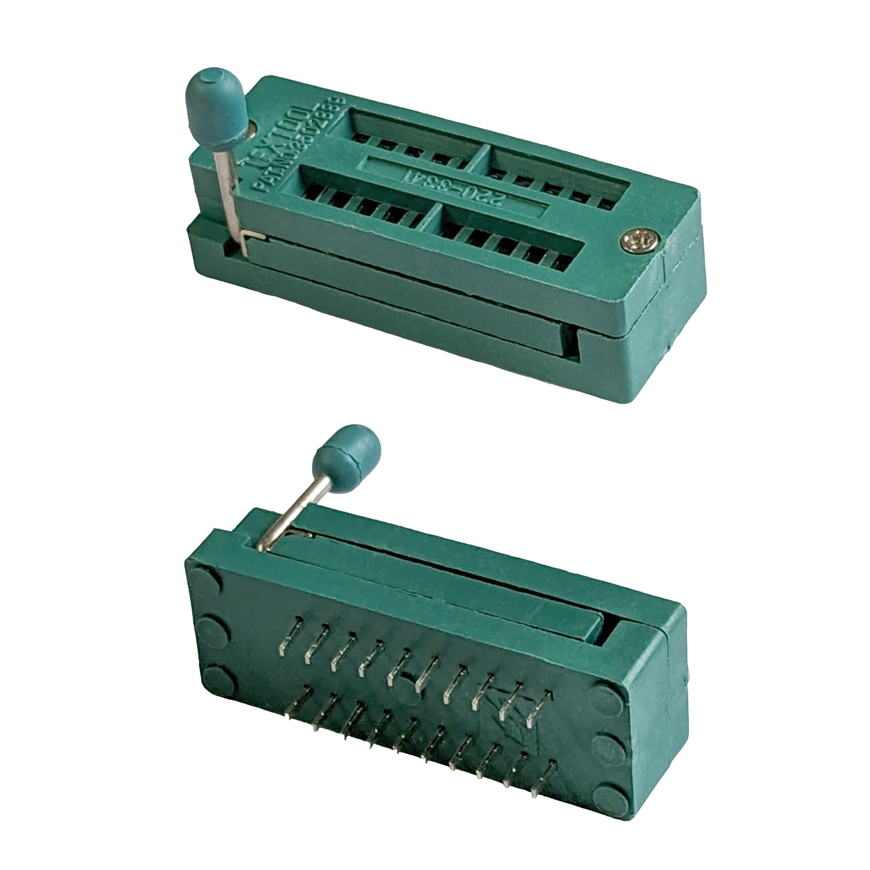 Testovací patice ZIF IC, DIL / DIP 7,62mm Model: 20 pinů