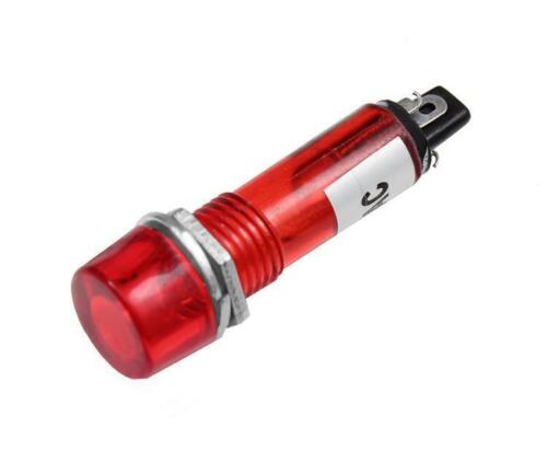 Kontrolka 230V s doutnavkou Ø10 mm [5ks] Barva: Červená