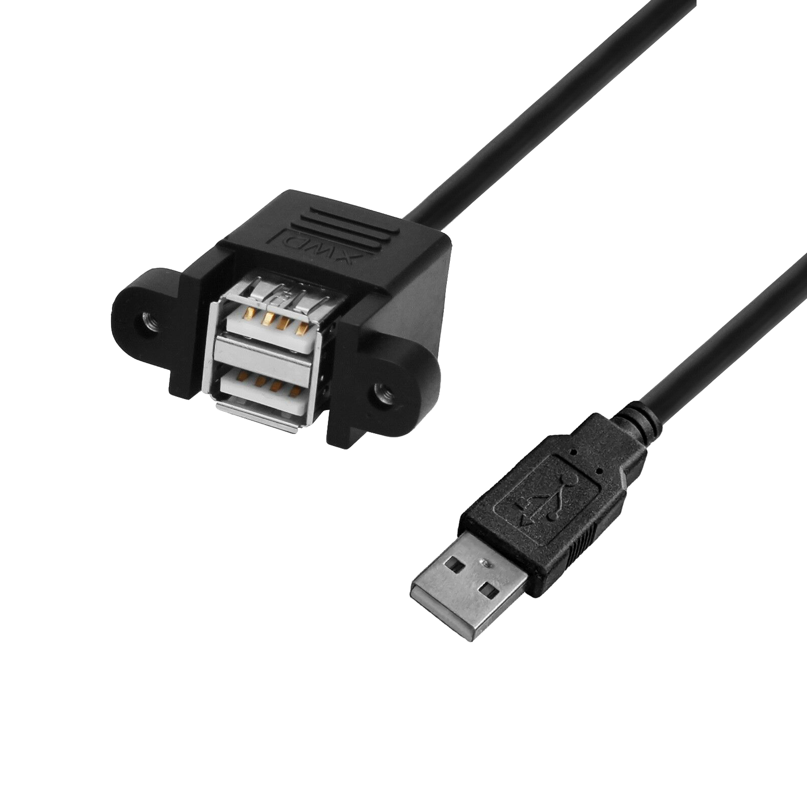 Vestavný prodlužovací kabel USB-A 2.0 100cm Model: 2x USB-A <-> USB-A