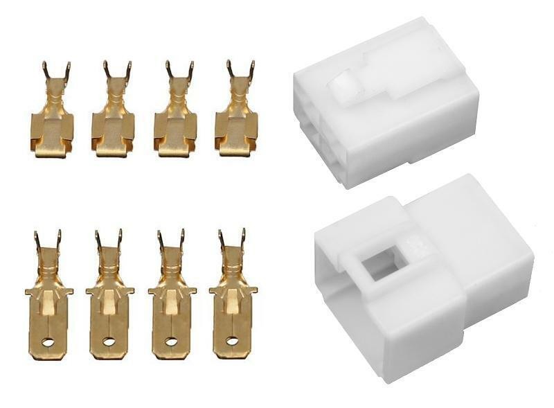 Spojovací konektor FASTON 6,3 mm [10 ks] Počet pinů: 4 piny