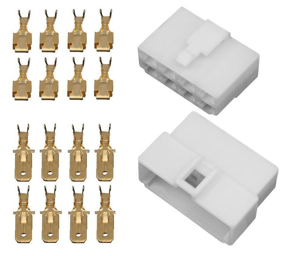 Spojovací konektor FASTON 6,3 mm [10 ks] Počet pinů: 8 pinů