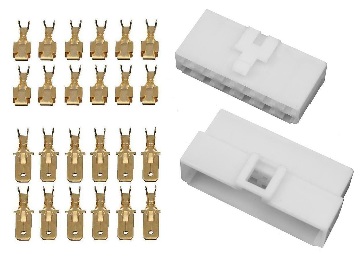 Spojovací konektor FASTON 6,3 mm [10 ks] Počet pinů: 12 pinů