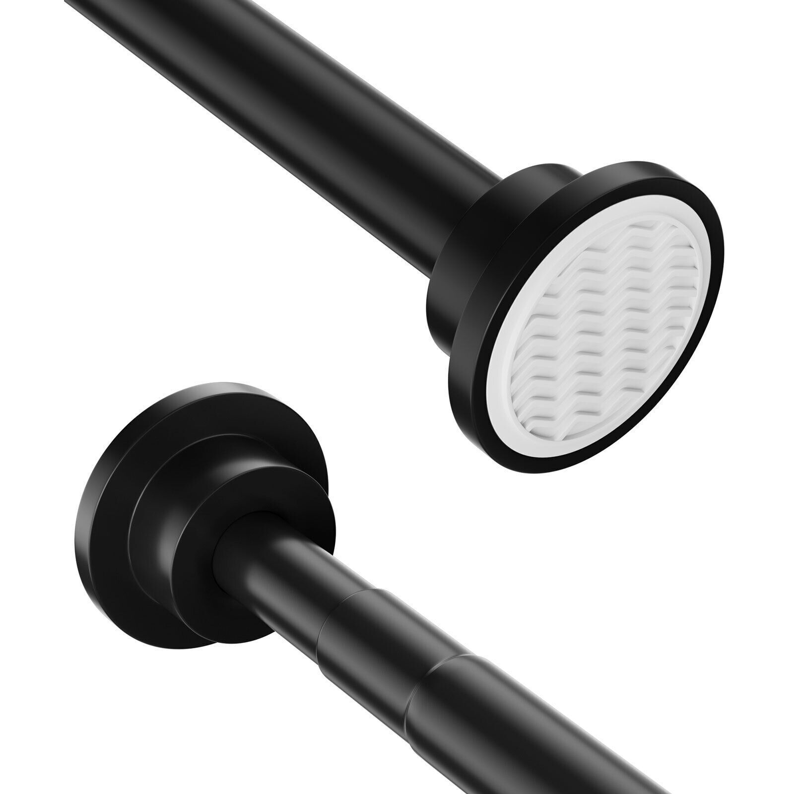 Černá teleskopická tyč na sprchový závěs Rozměr: 40-60 cm