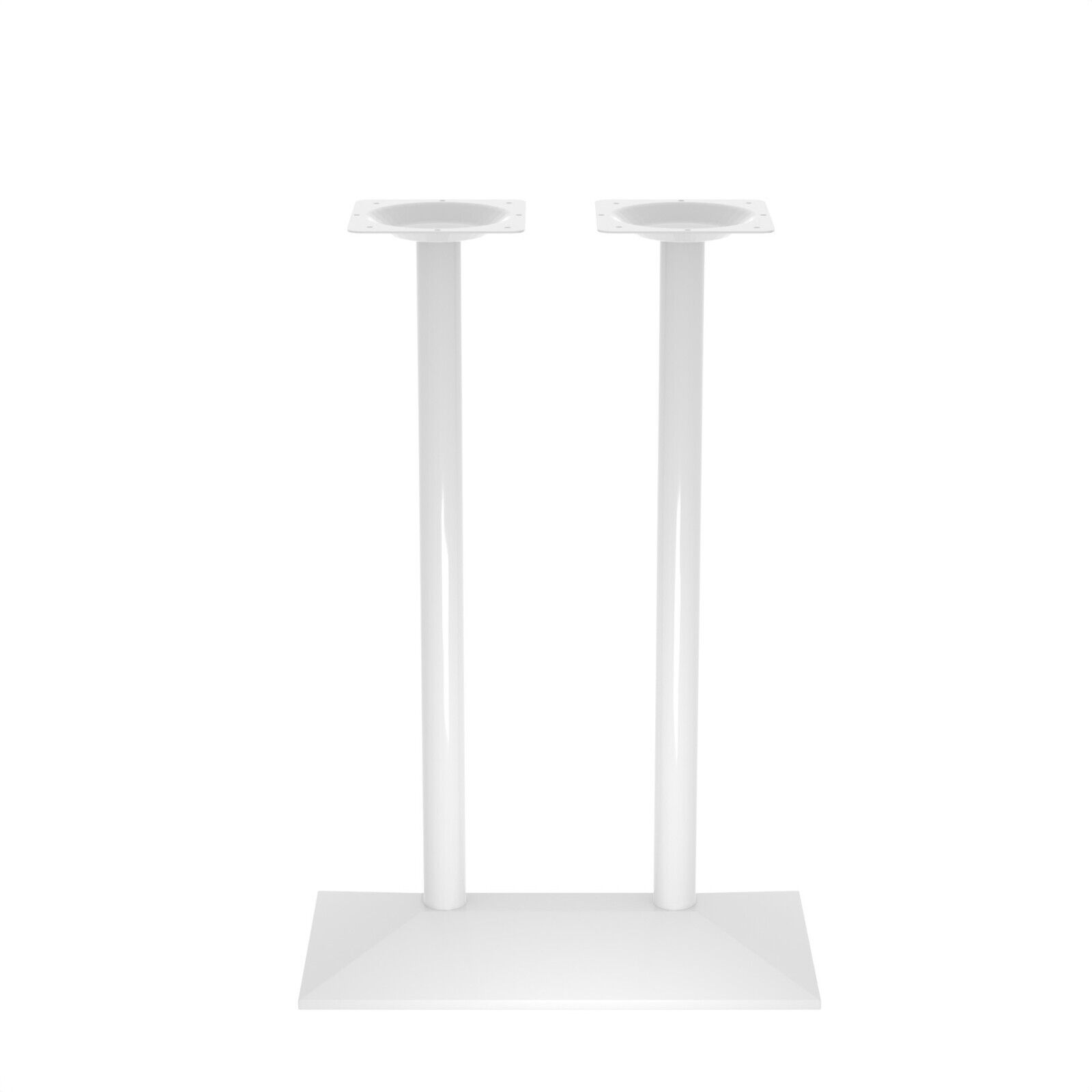 Bílá dvojitá stolová podnož 40x70x110 cm