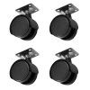 Černé kolečko Ø40 s plotnou 35x35 mm [4ks]