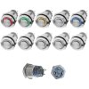 LED tlačítkový spínač 12V/48V, Ø12/16 mm
