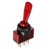 červený páčkový přepínač