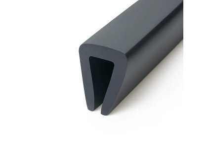 Pryžová ochrana hrany plechu / lemovka (Rozměr 10 x 6 mm)