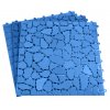 modrá dlaždice puzzle plast
