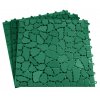 zelená dlaždice puzzle plast