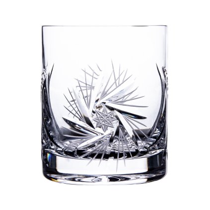 Broušené sklenice na whisky 330ml, Větrník (Ks - skleničky 2 skleničky v balení)