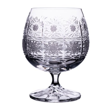 Broušené skleničky na rum, brandy, koňak 250ml, Klasika (Ks - skleničky 6 skleniček v balení)