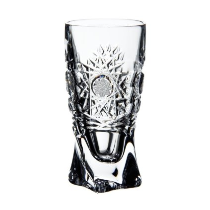 Broušené skleničky na panáky (vysoké) 50ml, Klasika (Ks - skleničky 2 skleničky v balení)