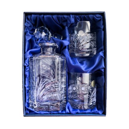Whisky set se skleničkami 330ml - okno na pískování, Kometa (Varianty setu Karafa + 6 skleniček)