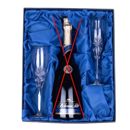 bohemia sekt prestige brut se sklenickami 150ml masle