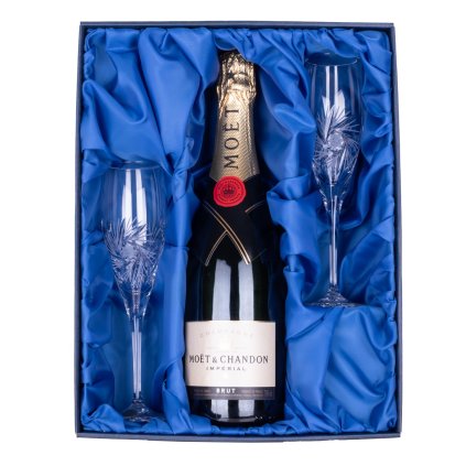 Moët & Chandon Imperial Brut a sklenice 150ml, Větrník (Sampus set - pocet sklenicek 4 ks broušených skleniček)