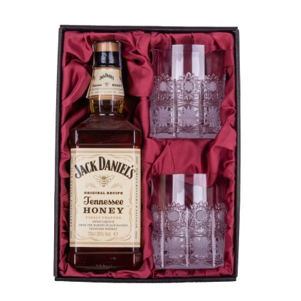 jack daniel s honey se sklenicemi 330ml klasika