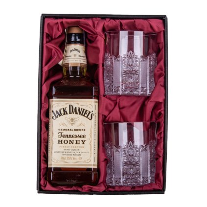 jack daniel s honey se sklenicemi 330ml iris