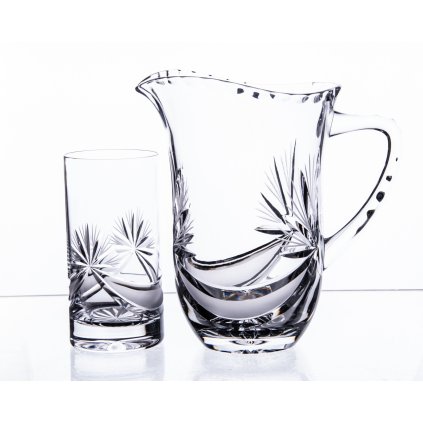 Džbán se sklenicemi na vodu 350ml, Mašle (Varianty setu Džbán + 6 ks skleniček)