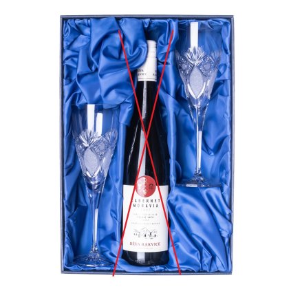 darkovy set na vino se sklenicemi 260ml exclusive
