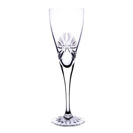 Broušené sklenice na bílé víno 260ml, Mašle (Ks - skleničky 6 skleniček v balení)