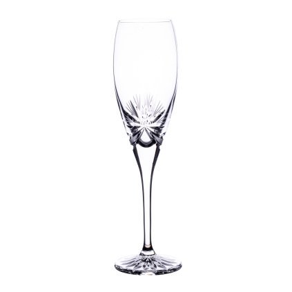 Broušené sklenice na sekt 150ml, Mašle (Ks - skleničky 6 skleniček v balení)