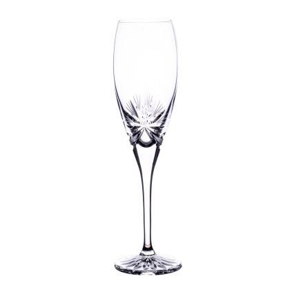 Broušené sklenice na sekt